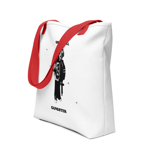 ORIGINAL GANGSTER tote bag in red, front view
