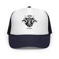 RAM foam trucker hat – Two-Tone in Navy / White / Navy, front view