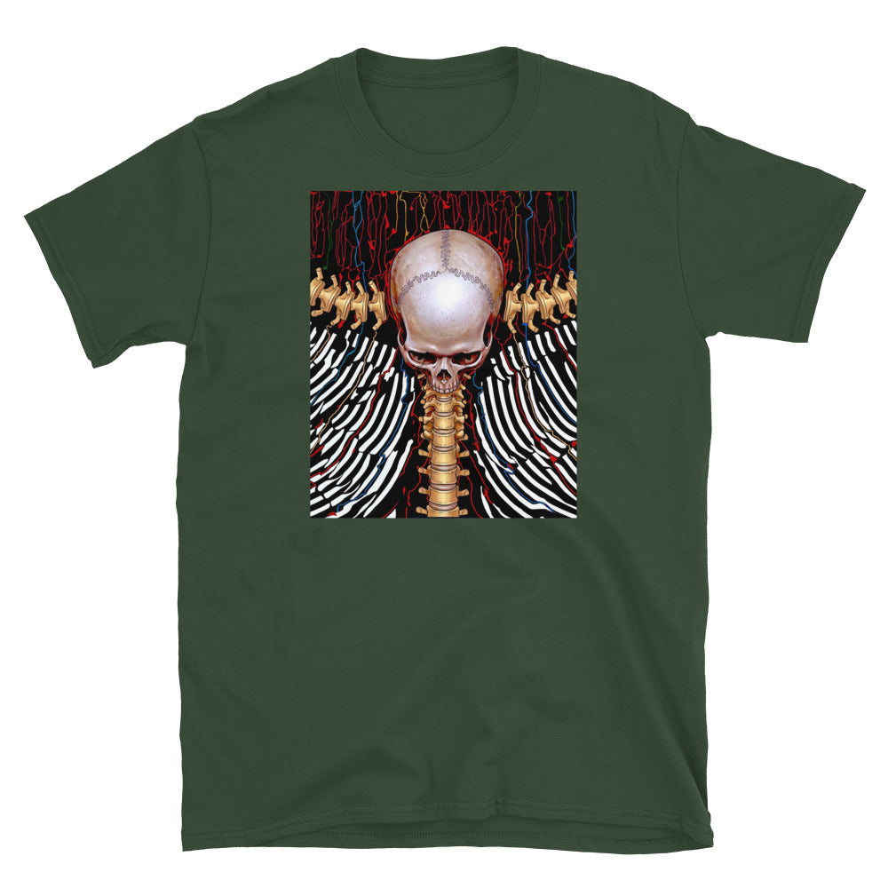 REDUCTION short-Sleeve Unisex T-Shirt in forest green, front view