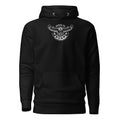 STRIVE TO SOAR unisex Hoodie in black, front view