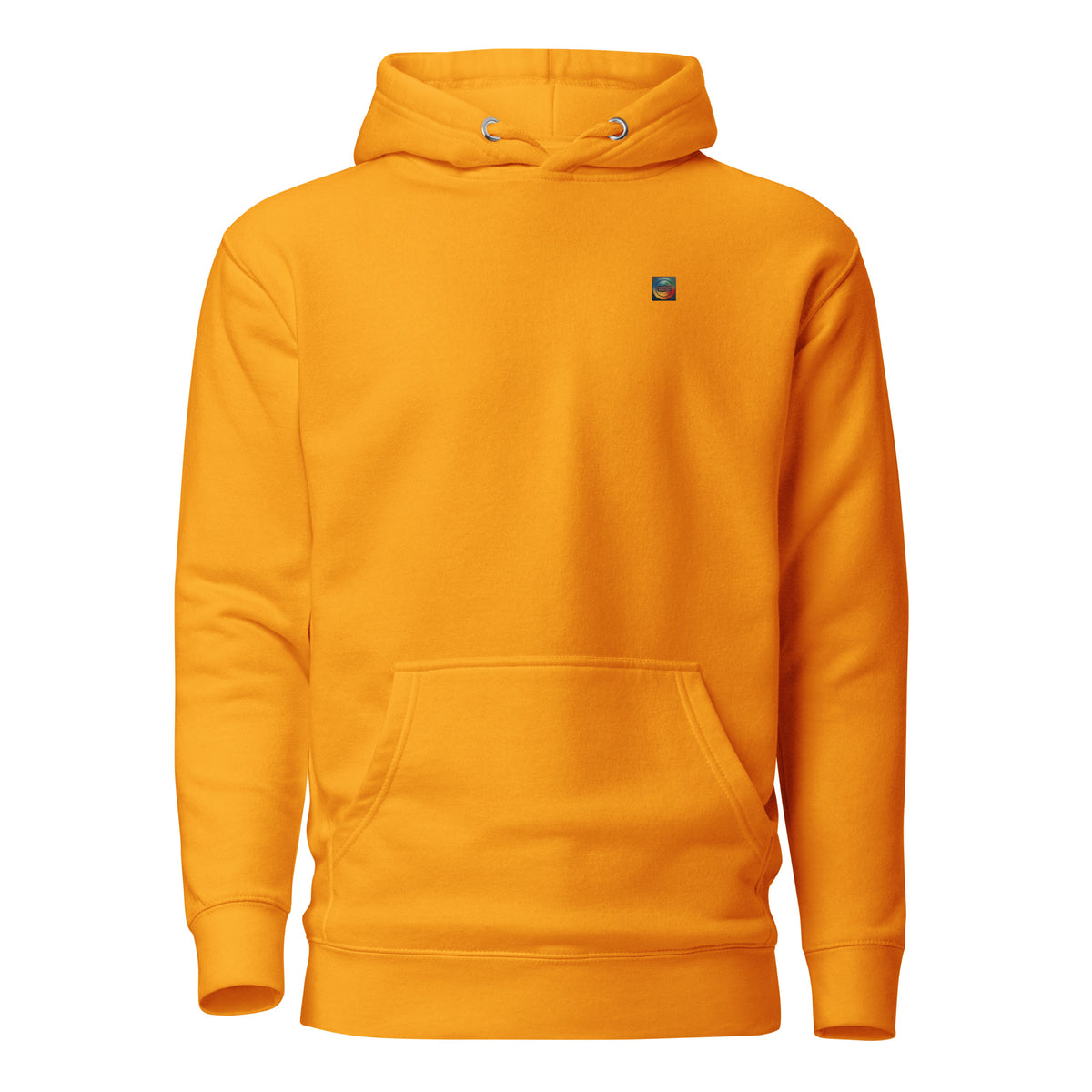 SLUSHY unisex Hoodie in team gold, front view