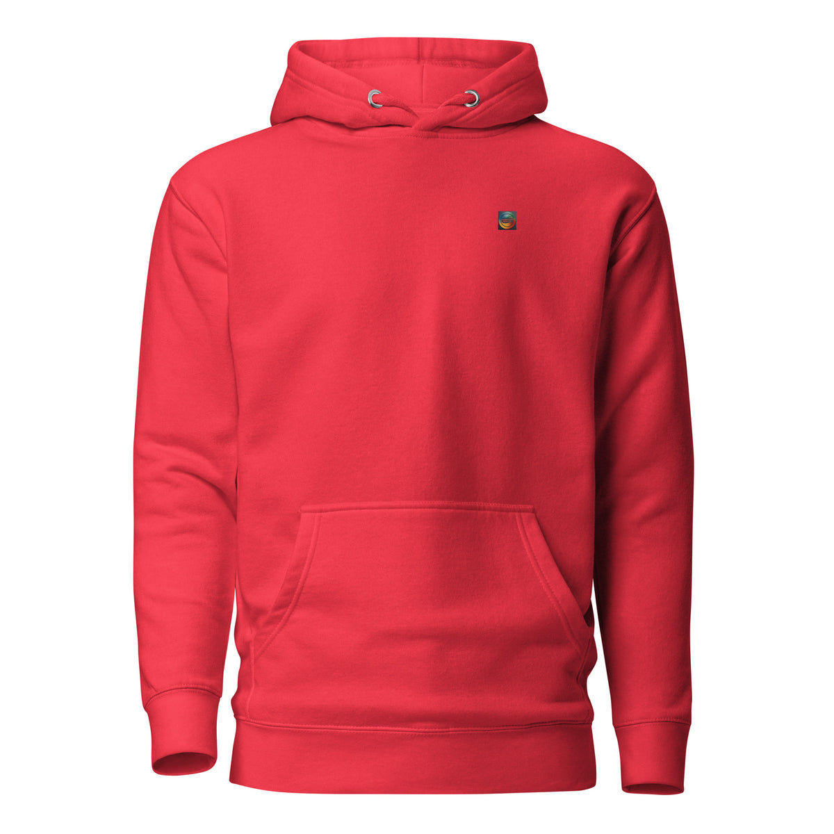 SLUSHY unisex Hoodie in team red, front view
