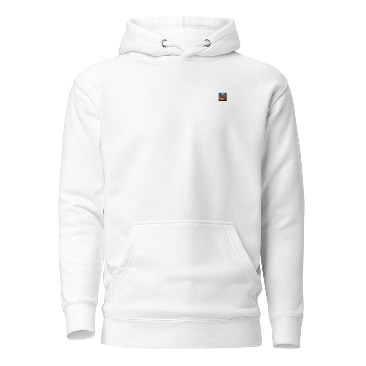 SLUSHY unisex Hoodie in white, front view