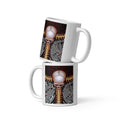 REDUCTION white glossy mug in white 11 oz front view